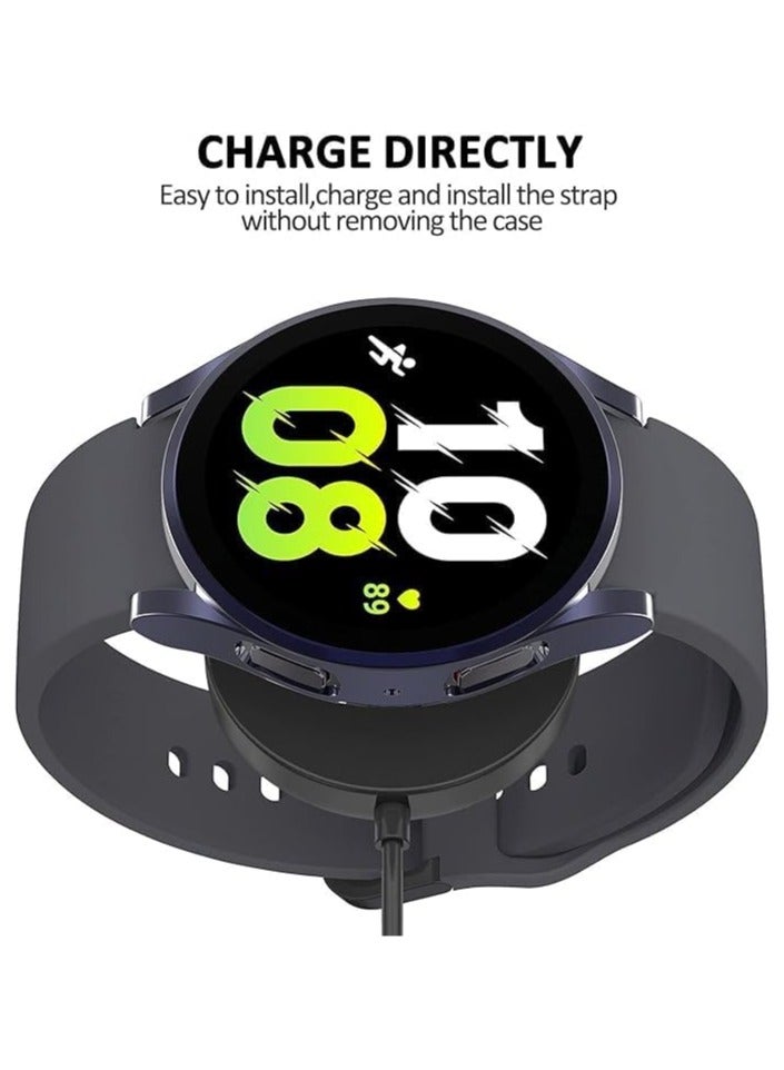 ELMO3EZZ Compatible with Samsung Galaxy Watch 5 44mm/ 40mm Screen Protector Case, Galaxy Watch 5 LTE 44mm/5 Pro 45mm Cover Soft TPU Plated Protective Case Scratch Resistant Protection (Grey) - Image 5