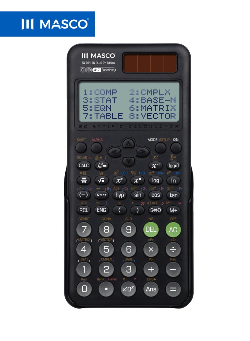 ماسكو آلة حاسبة علمية FX-991ES Plus (النسخة الثانية)، 417 وظيفة - Image 1