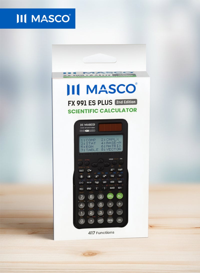 ماسكو آلة حاسبة علمية FX-991ES Plus (النسخة الثانية)، 417 وظيفة - Image 4