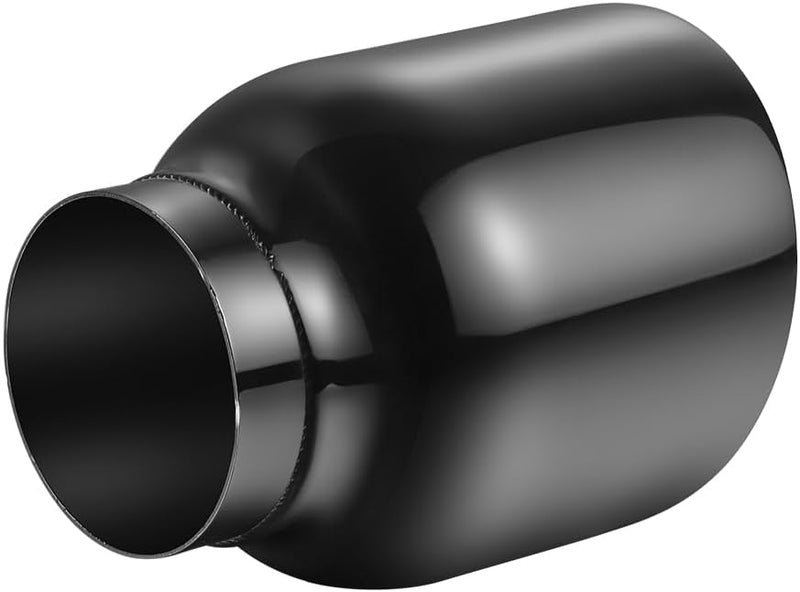 A-KARCK Double Wall Exhaust Tips Black Chrome 2.5" Inlet, 4" Outlet, 5" Long - Image 5