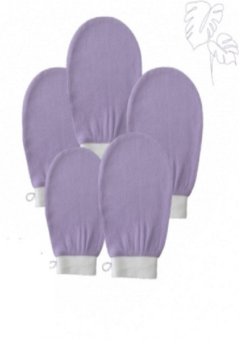 Korean Loofah for Peeling and Body Cleaning Purple Color-5pcs  - Image 2