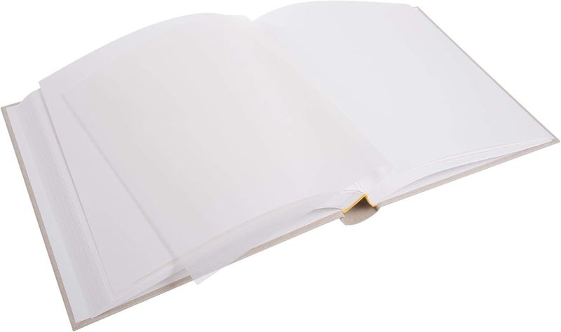 Goldbuch - 27605 Summertime Trend 2 Photo Album 60 Blank Pages with Parchment Dividers, Memory Book, Linen Cover, Glue-On Photo Album, Beige, 30 x 31 cm - Image 5