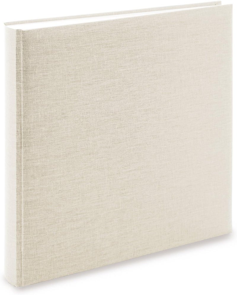 Goldbuch - 27605 Summertime Trend 2 Photo Album 60 Blank Pages with Parchment Dividers, Memory Book, Linen Cover, Glue-On Photo Album, Beige, 30 x 31 cm - Image 2