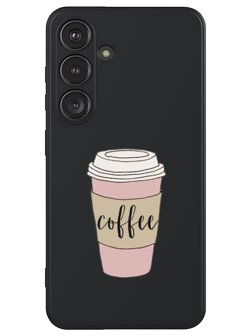 Theodor Protective Slim Fit Case Liquid Silicone Cover with Full Body Protection Anti-Scratch Shockproof Case For Samsung Galaxy S25 Plus (Black) - Coffee (2) - Image 1