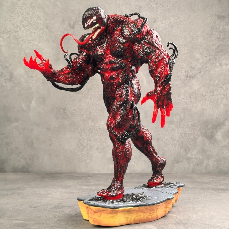 Red Venom Spider-Man Standing Statue Scene Model Anime Figure - Image 2