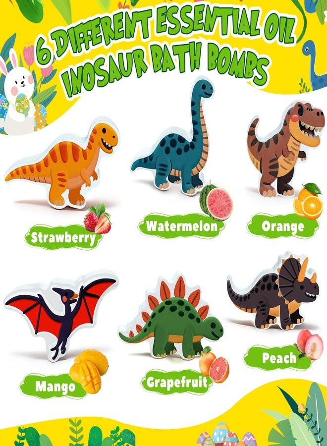 NEWFEIFAN Easter Bath Bombs for Kids, Dinosaur Bath Bomb Gifts for Boys & Girls, 6 Pack Gentle& Kids Friendly Handmade Bubble Fizzies, Ideal Easter Basket Stuffers & Party Favors for Teen Children - Image 3