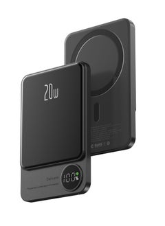 GULFLINK 5000mAh Mag-Safe Fast Charging Power Bank Compatible for iPhone 12/13/14/15 Mini Plus Pro Max Black  - Image 1