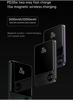 GULFLINK 5000mAh Mag-Safe Fast Charging Power Bank Compatible for iPhone 12/13/14/15 Mini Plus Pro Max Black  - Image 2