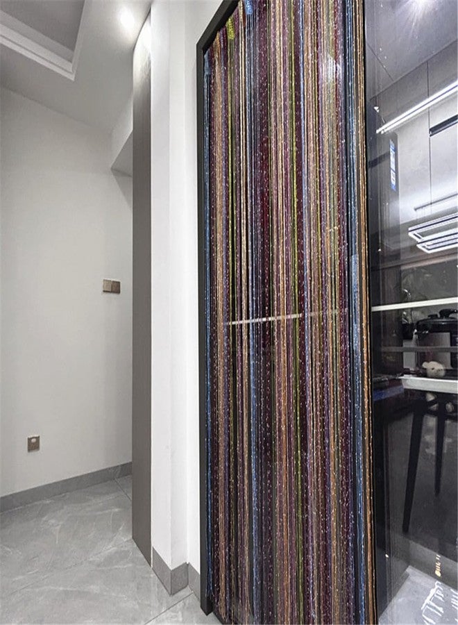 ave split Decorative Door String Curtain Wall Panel Fringe Window Room Divider Blind Divider Tassel Screen Home 100cm*200cm (Old Colorfull) - Image 4