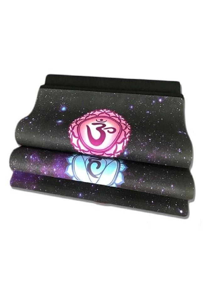 YOGA Premium Multicolored Zodiac Pattern Yoga Mat Made Of Anti Slip-Natural Rubber  - Image 3
