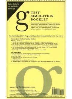 Manhattan Prep GMAT Test Simulation Booklet