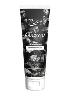 VCare Vcare Face Wash 100ml - Purifying & Brightening Formula | Charcoal & Lemon Extract | Deep Cleansing for Clear, Glowing Skin  - Image 1
