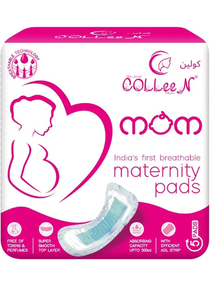 Colleen فوط الأمومة القابلة للتنفس الممتازة 340X165 مم 5 فوط - Image 1