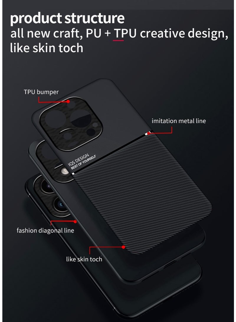 ICARLUS Case for iPhone 16 Pro Magnetic Cover Moire Black - Image 3