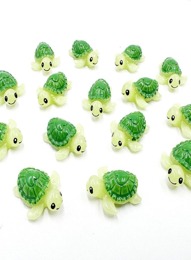 Suartus Mini Green Turtle - 30Pcs Resin Miniature Sea Turtle Figurines Tortoise Turtle Miniature Figurines Ocean Animals Statue for Fairy Garden Dollhouse Micro Landscape Decor Ornament - Image 5