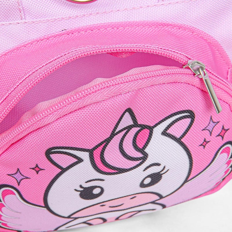 Haktoys Unicorn Toddler Harness with Leash â€“ Walking Leash for Toddlers | Cute & Secure Safety Harness for Walking Outdoors (Pink) - Image 4