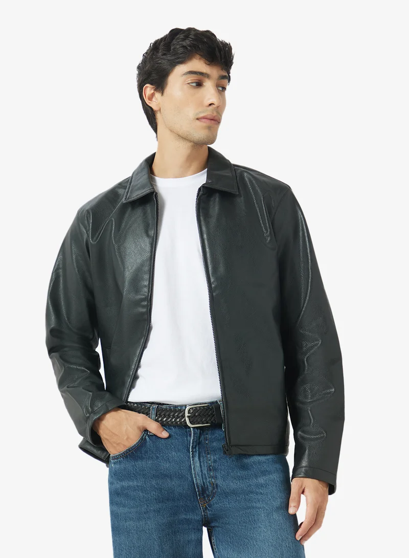 JJ Rebel PU Leather Look Jacket