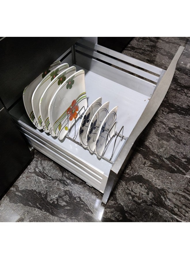 Topaz Stainless Steel Dish Rack 20 Inch/Modular Kitchen Basket Plate Rack/Tandem Box Accessories/Kitchen Rack/Dish Rack/Kitchen Accessories/Tandem Basket Plate Fixer - Image 4