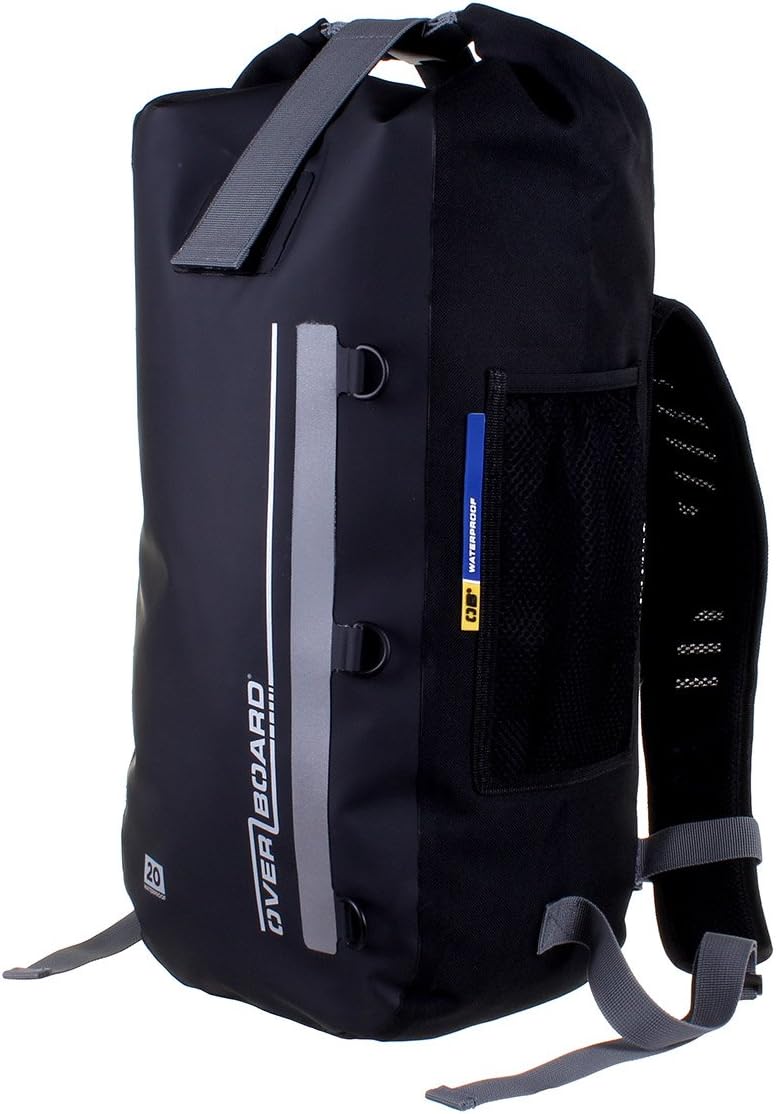 Overboard Classic 20L Waterproof Backpack - Black - Image 1