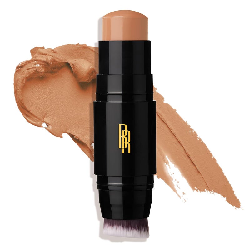 Black Radiance Color Perfect Foundation Stick with Soft Brush Applicator Duo â€“ Buildable, Blendable Versatile Pigment-Rich Formula - Bronze Glow - Image 1