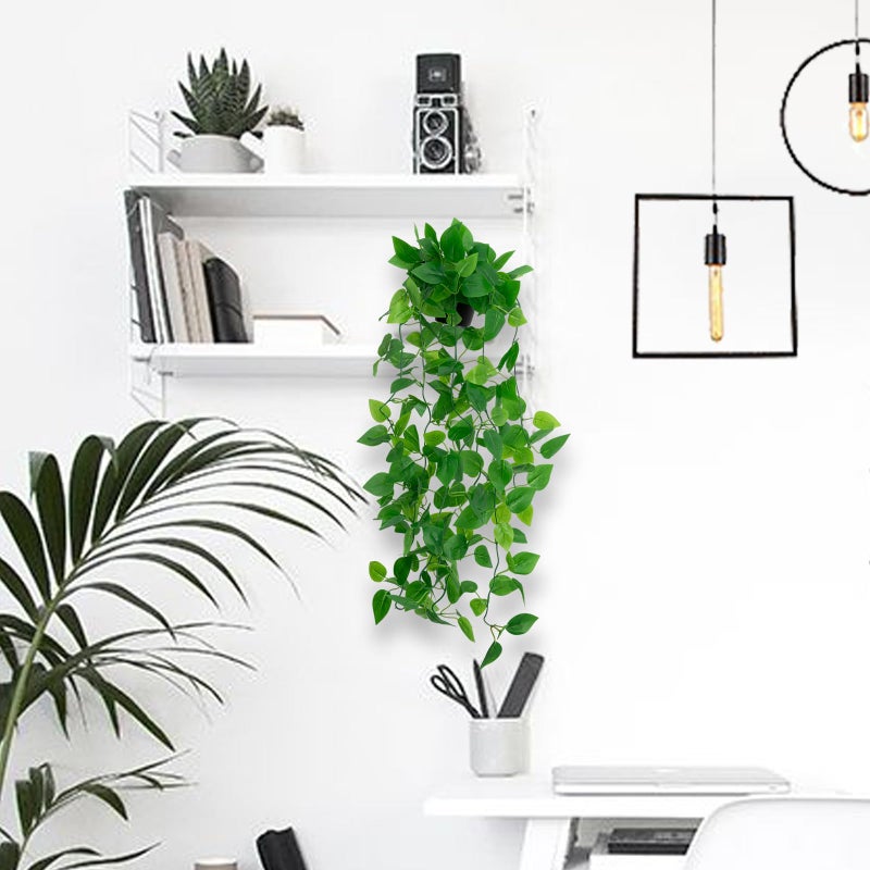 Freyalife Fake Hanging Plants for Room Decor,1pcs Artificial Potted Plants Vines for Wall Home Office Aesthetic Living Kitchen Bathroom Coffee Table Shelf Indoor Outdoor Farmhouse Patio Decorations - Image 5