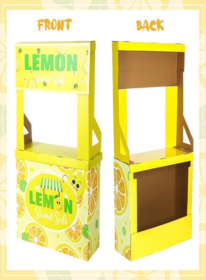 Dunzoom Lemon Stand Cardboard Cutout Standup Decorative Market Booth and Lemon Stand Photo Booth for Outdoor Party Decorations, 31.5 x 11 x 60 Inches - Image 4