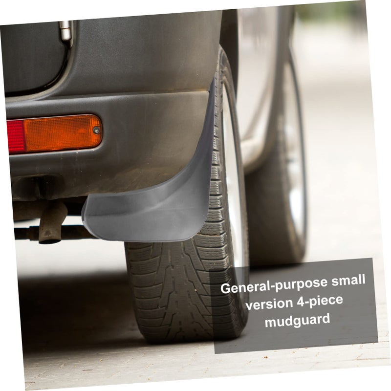 4Pcs Universal Car Mud Flaps Easy to Install Mudguards for Wheel Protection Black - Image 3