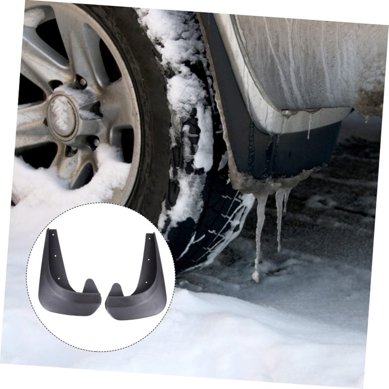 4Pcs Universal Car Mud Flaps Easy to Install Mudguards for Wheel Protection Black - Image 4
