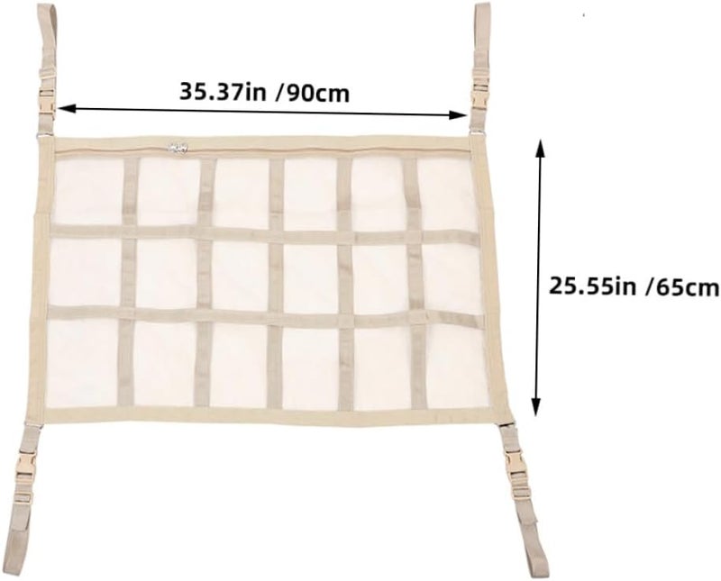 Hot & cold climate compatible MAGICLULU Car Ceiling Cargo Net Breathable Mesh Organizer for Car Accessories Umbrellas and More Versatile Storage for Travel Enhanced Design Wide use compliant quality Treated anti-rust metal Remote area delivery Suburban residential ship Multi-demand satisfied design Domestic distribution ready Different assemble options General standard compliant quality Closed & open space compatible Simple multi-color universal build Foldable Classic practical design Diverse requirement fit All environment compatible Cross-material combo compatible Flexible anti-break Easy transit optimized build Universal design Care processed raw material Moisture proof Cross product combo compatible Freeze crack proof All choice modern design Global versatile design - Image 2