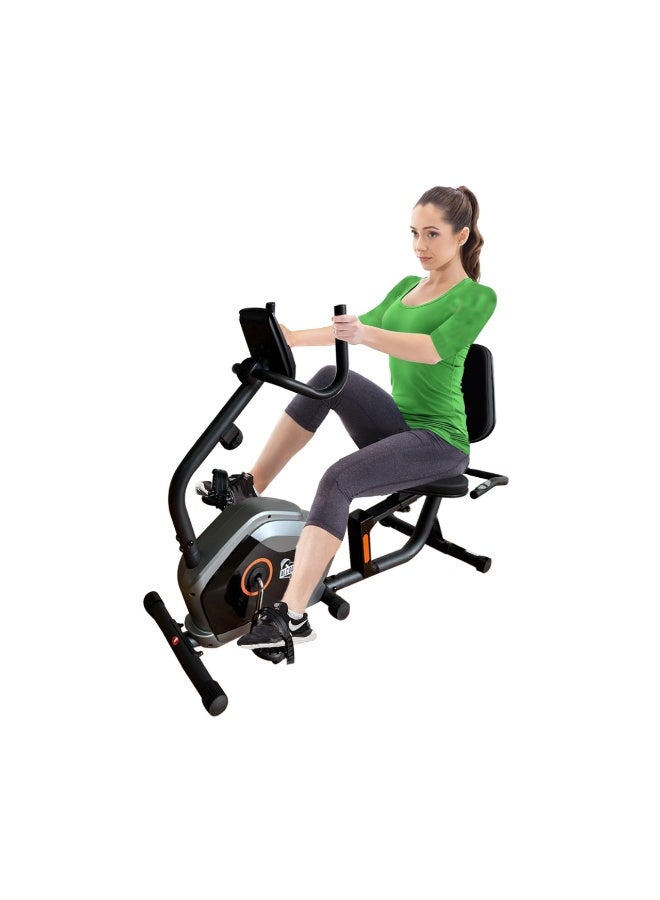 ALCOACH Recumbent Exercise Bike – Comfortable Seated Position with Digital Display & Adjustable Magnetic Resistance - Image 2