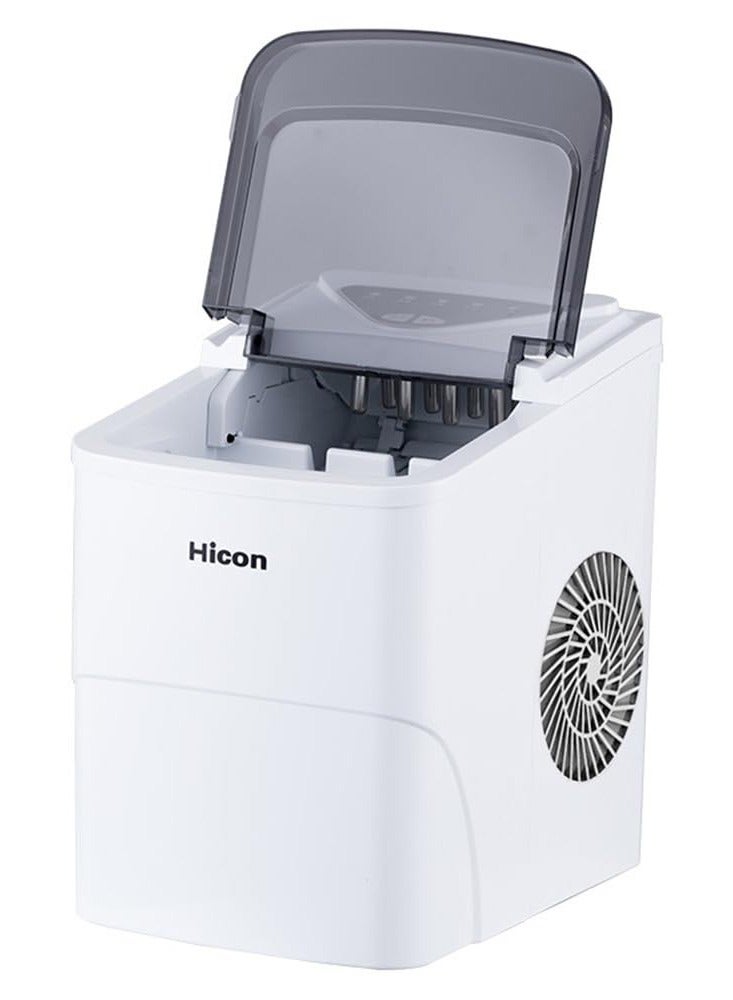 هايكون ماكينة صنع الثلج الذكية Hicon HZB-16AL بسعة 2 لتر - لون أبيض. - Image 1