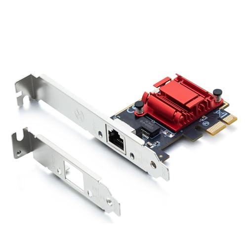 10Gtek 10/100/1000Mbps Gigabit Ethernet PCI Express NIC Network Card with Intel I210 Chip, Ethernet Server Converged Network Adapter, Single RJ45 Port, PCI Express 2.1 X1, Compare to Intel I210-T1 - Image 1
