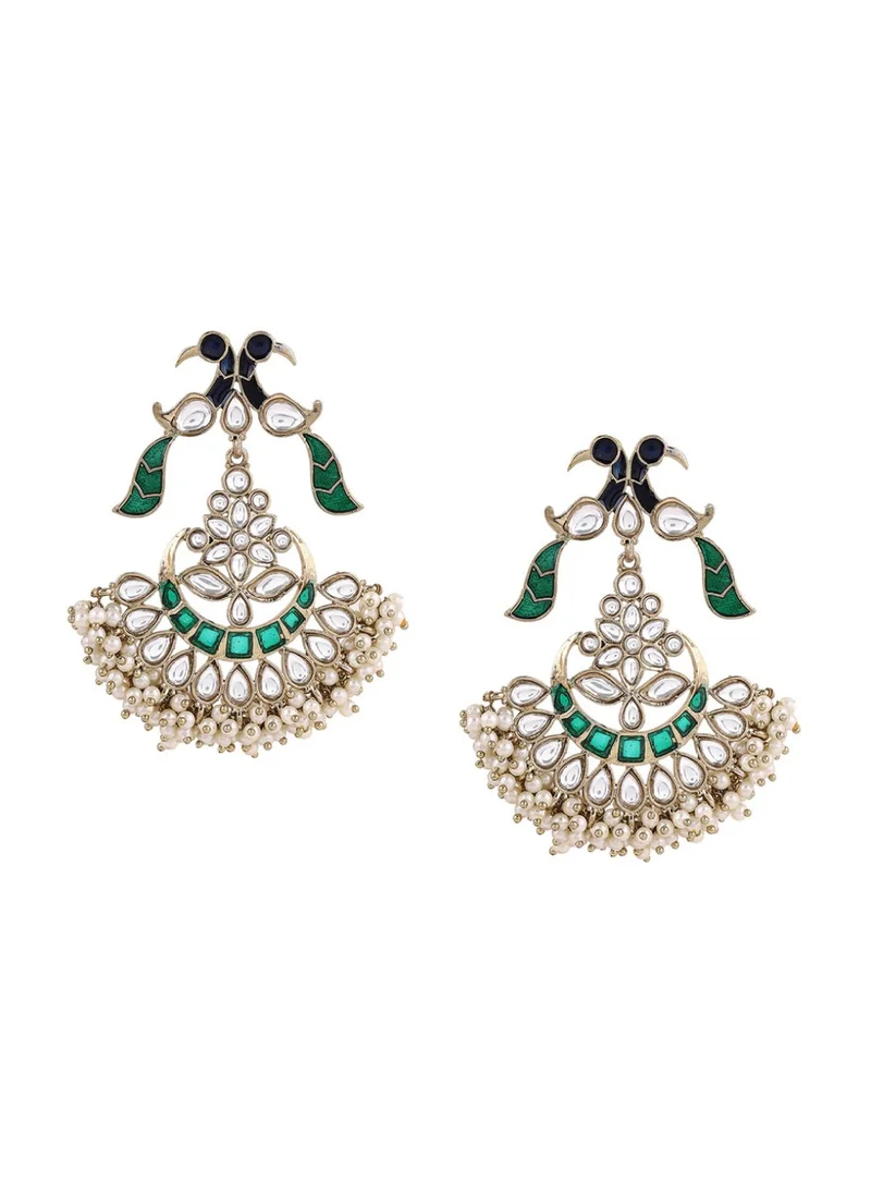 Priyaasi Brass Contemporary Chandbalis Earrings