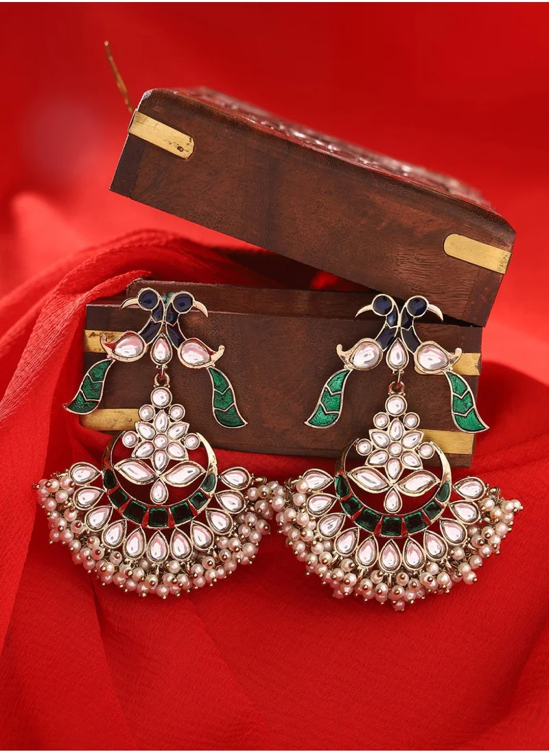 Priyaasi Brass Contemporary Chandbalis Earrings
