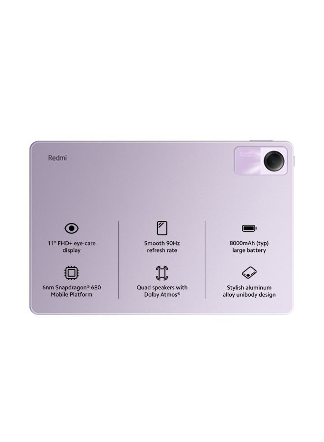 Xiaomi Redmi Pad SE 11-Inch FHD Plus Display Lavender Purple 8Gb