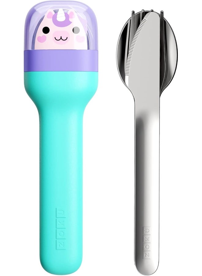 Zoku Kids Utensils in Holder Set of 3 Pieces - Image 1