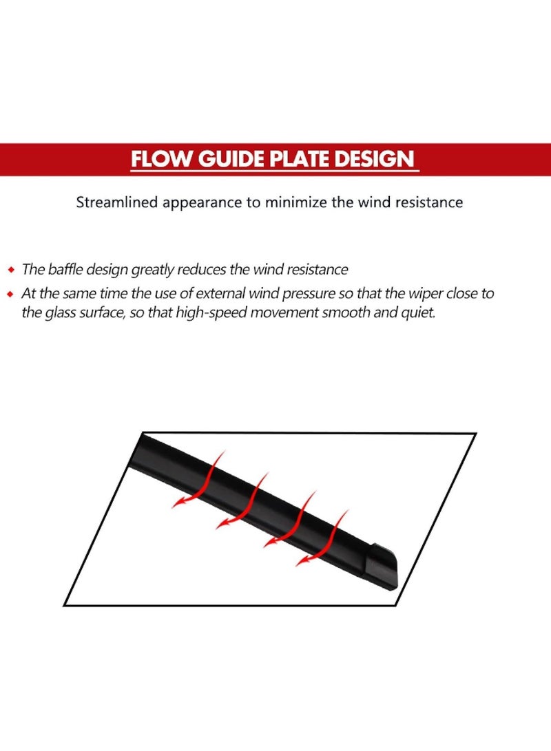 Windshield Wiper Blades for BMW 3 Series E90/E91 2005-2009 24"/19" - Image 4