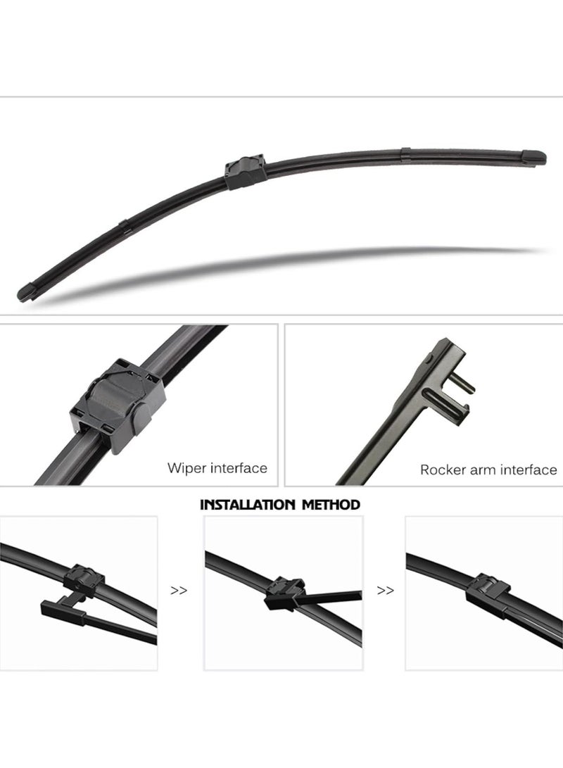 Windshield Wiper Blades for BMW 3 Series E90/E91 2005-2009 24"/19" - Image 3