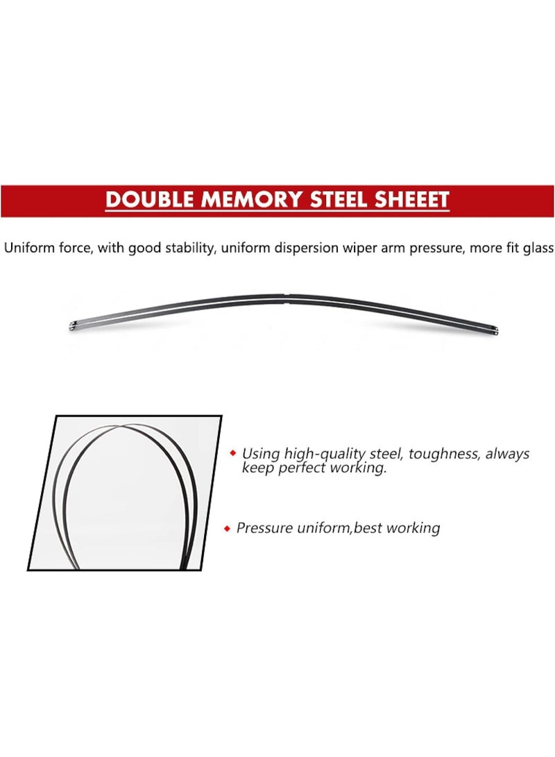 Windshield Wiper Blades for BMW 3 Series E90/E91 2005-2009 24"/19" - Image 5