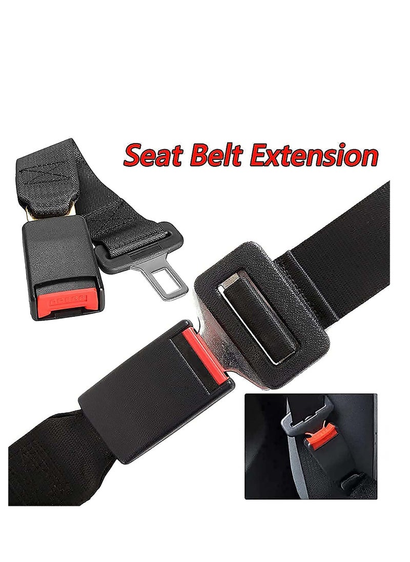 SYOSI Seat Belt Extender & Seat Belt Tensioner, Metal Tongue, Certified Motors Sleeve Buckle Connector Suitable for Most Cars, Relax Shoulder Neck Give You a Comfortable and Safe Experience  - Image 3
