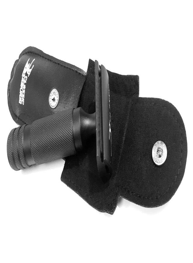 Classic Samurai Black Large Short Handled Heavy Duty Double Edge Safety Razor, 1 Count (Pack of 1) - Image 1