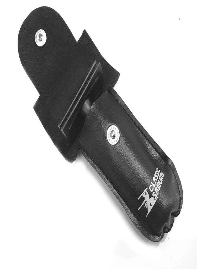 Classic Samurai Black Large Short Handled Heavy Duty Double Edge Safety Razor, 1 Count (Pack of 1) - Image 2