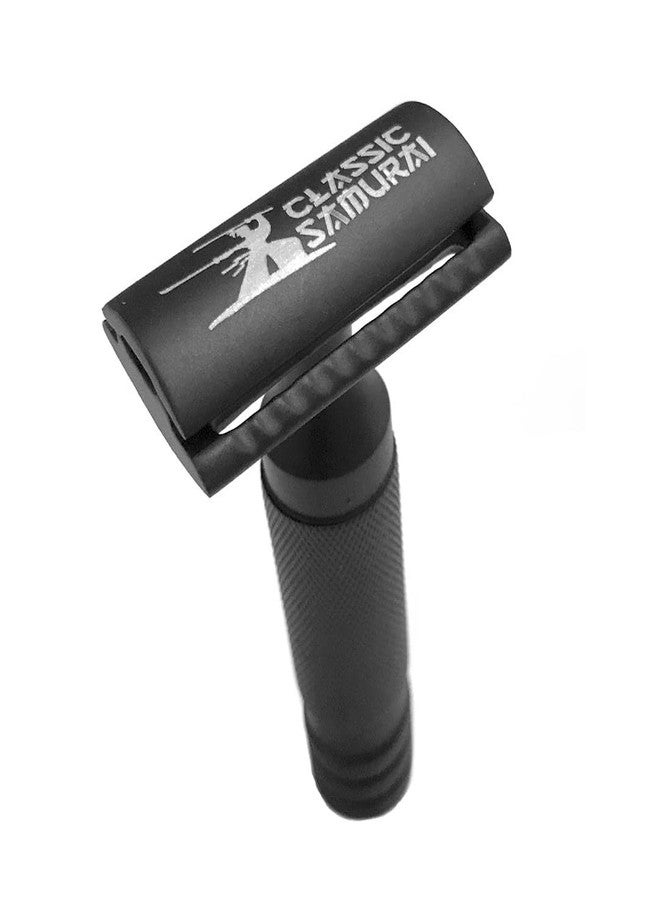 Classic Samurai Black Large Short Handled Heavy Duty Double Edge Safety Razor, 1 Count (Pack of 1) - Image 4