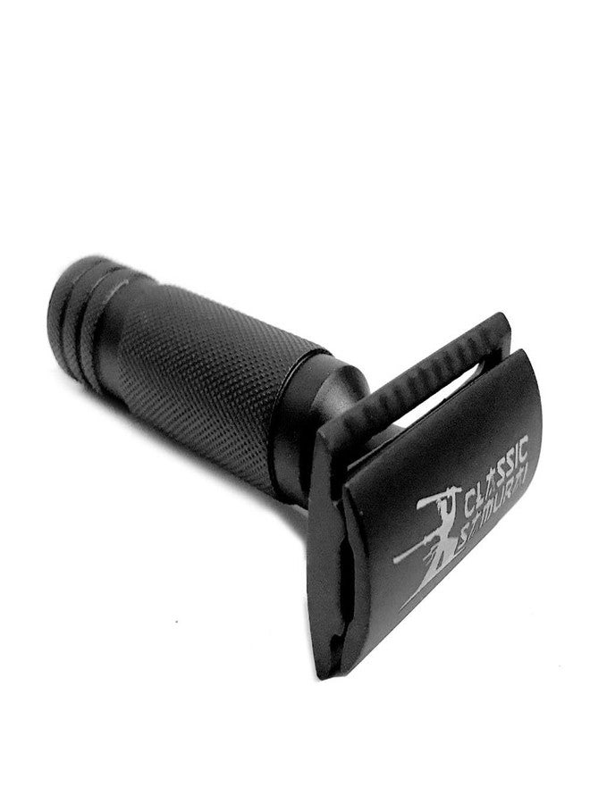 Classic Samurai Black Large Short Handled Heavy Duty Double Edge Safety Razor, 1 Count (Pack of 1) - Image 3