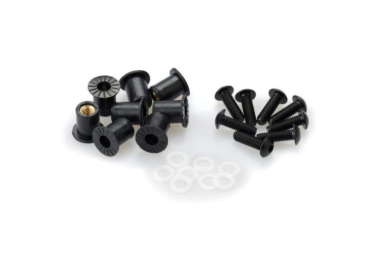 Puig 0957N Black Windscreen Screw Kit with Well Nut - Image 4