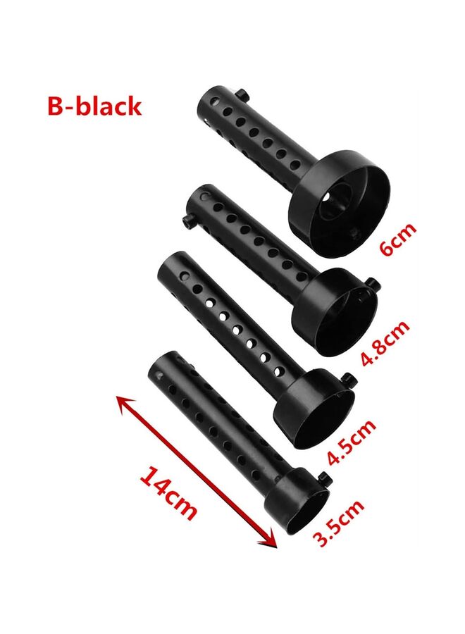 2 Pcs Motorcycle Exhaust Silencer Motorbike Muffler Insert Baffle Silencer Universal,35MM (Color : Black) - Image 2