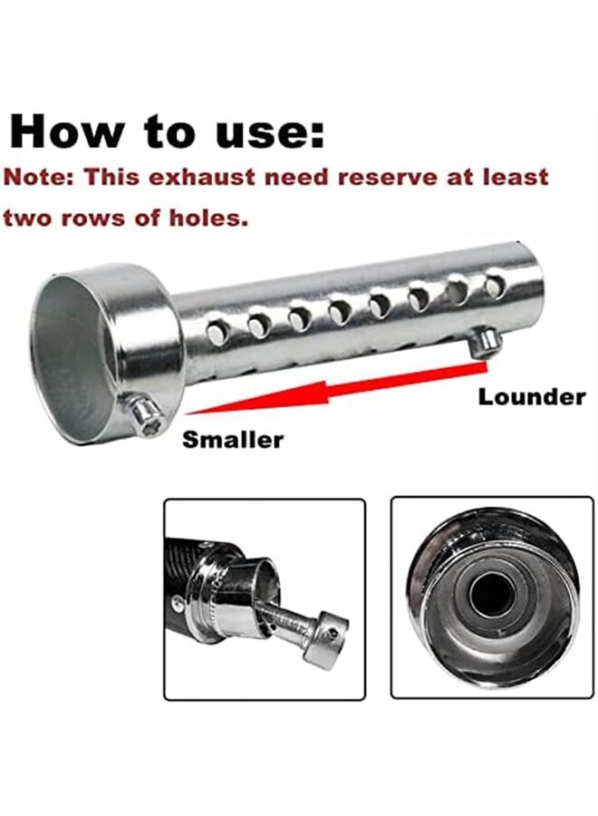 2 Pcs Motorcycle Exhaust Silencer Motorbike Muffler Insert Baffle Silencer Universal,35MM (Color : Black) - Image 5