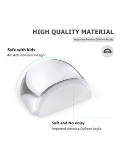 Generic Self-Adhesive Door Stopper - 4 Pack Clear Wall Protection Bumper for Home and Office, Shock Absorbent Floor Stop to Prevent Door Damage and Protect Walls.  - Image 2