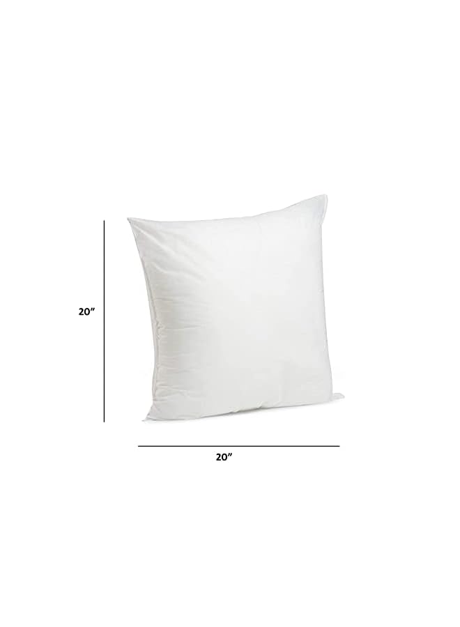 PROMASS 50cm x 50cm Cushion Pad Pillow Insert Inner, Hypoallergenic Polyester Cushions (20"x20") (white) - Image 2