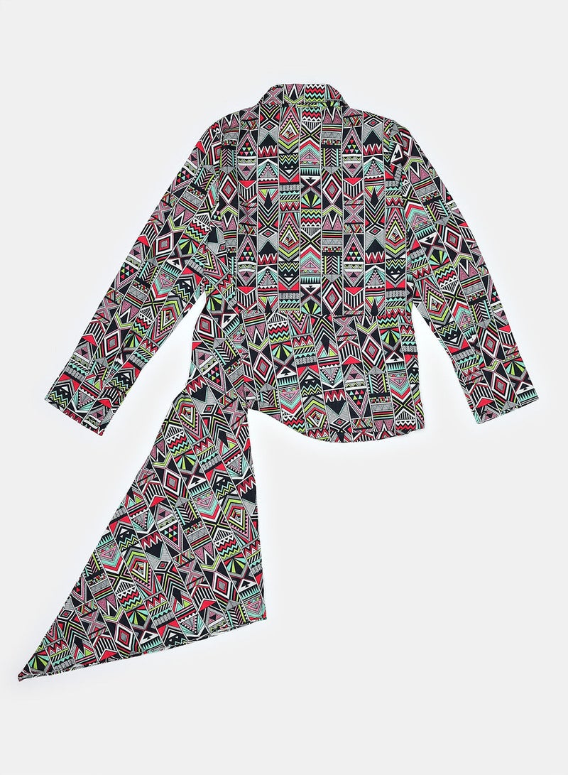 Jodi Mini Kids Girls Diagonal Shirt - Image 2